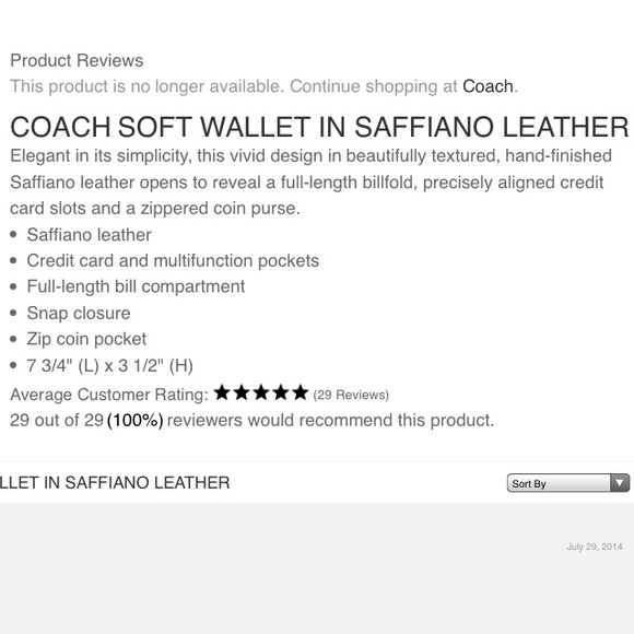 ✨Coach✨ slim wallet (white) - Picture 4 of 4