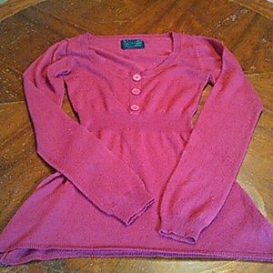 Burgandy long sleeve shirt