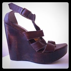 Leather Steve Madden 'Kassi' wedges