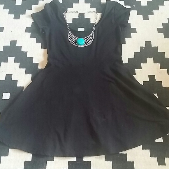 Black off the shoulder dress