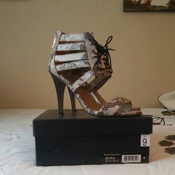 Snake skin heels