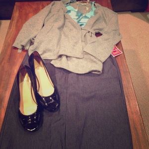Dressy like denim pencil skirt