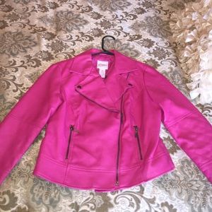 Candies pink leather jacket