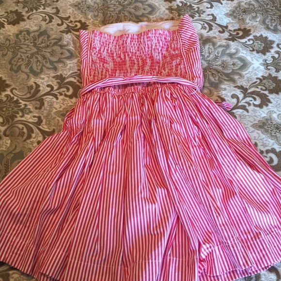 Abercrombie & Fitch white and red stripe dress - Picture 3 of 3