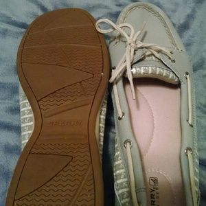 Sperry boat shoes, light blue, excellent condition