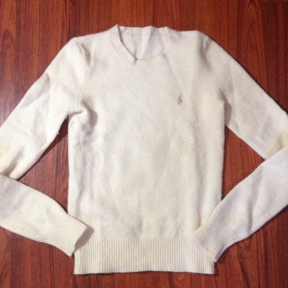 Polo Ralph Lauren cashmere sweater in creme