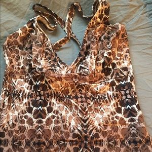 Criss Cross Bathing Suit Top