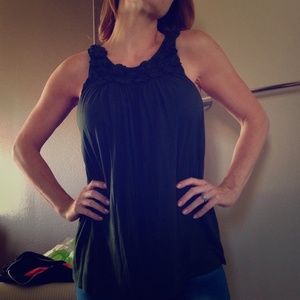 New green Matty M top