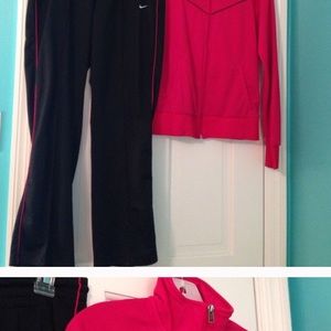Nike track suit bought on her but to small for me!