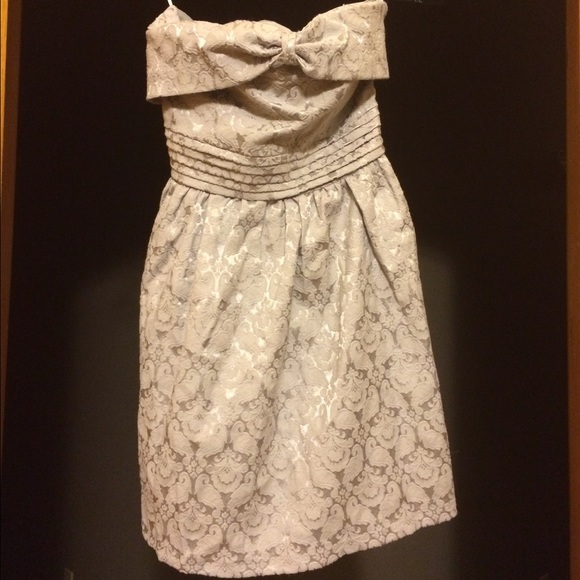 Strapless Grey/Silver Dress