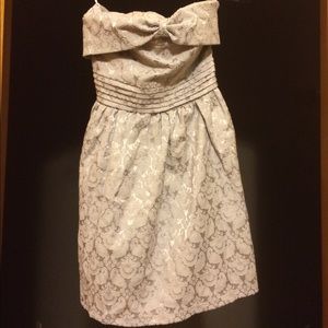 Strapless Grey/Silver Dress