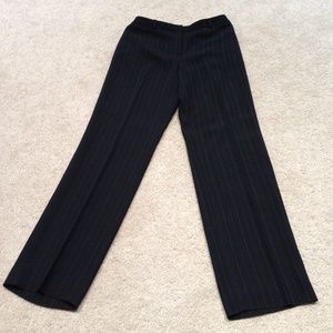Ann Taylor Black Pin Stripe Pants