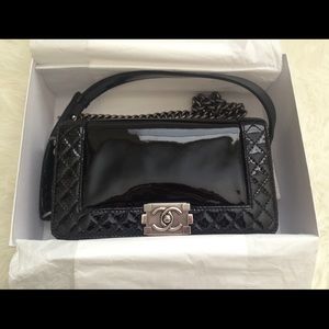 Chanel Le Boy Black Patent Medium 🚫ON HOLD!!!