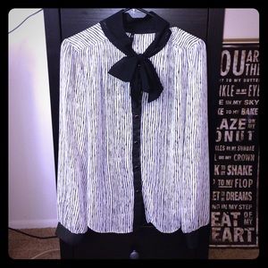 Black & White Blouse