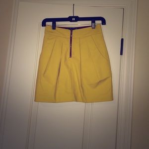 Mustard/yellow colored Zara Skirt