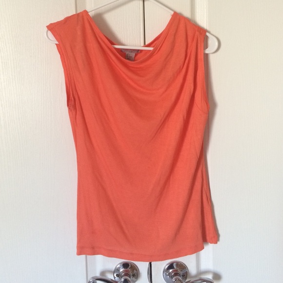 Orange Draped Top