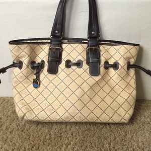 Dooney&Bourke Tan Canvas Tote. Like New