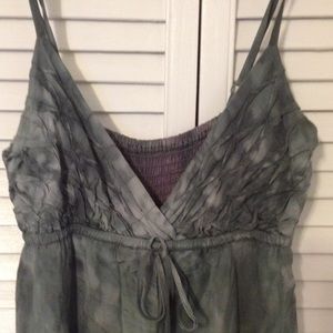 Blue & Purple Tie Dye Maxi Dress