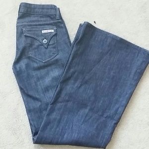 Hudson wide leg jeans!