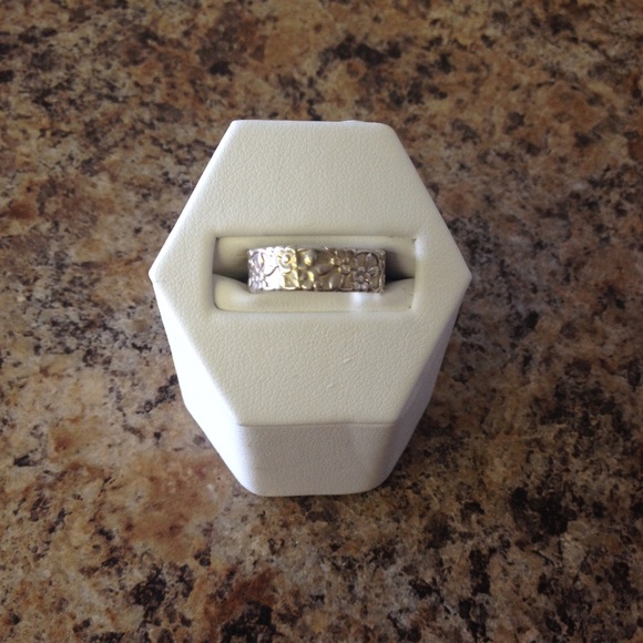Authentic Silver Floral Ring
