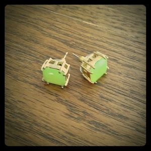 Square Lime Earrings