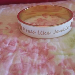 White and gold bracelet