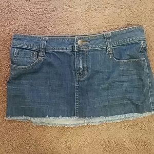 Denim mini skirt