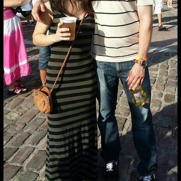 Striped maxi dress