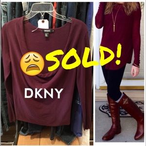 DKNY DRAPED TOP