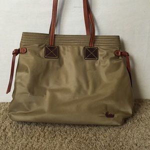 Dooney&Bourke Brown nylon shopper, shoulder bag.