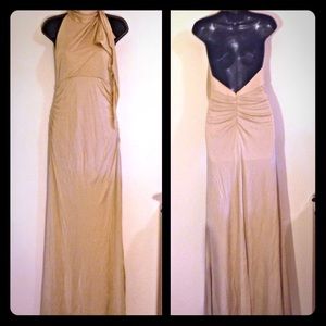 Elegant Champagne Prom/Military Ball Gown