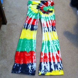 Custom, American Apparel fold over yoga pants.