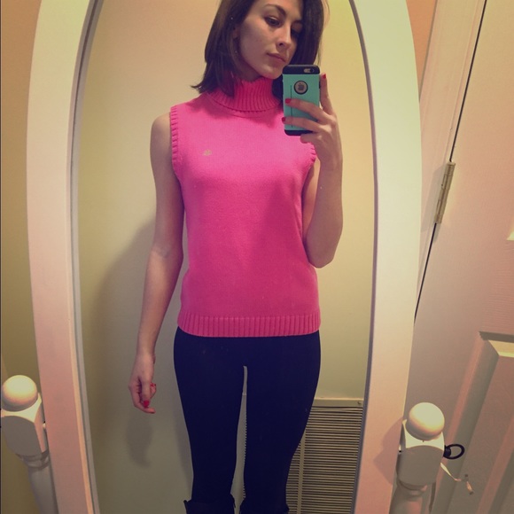 Ralph Lauren Sleeveless cotton turtleneck