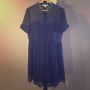 Illusion top black dress (LC)