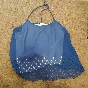 Blue cute racer thin strap