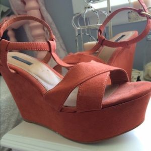 Coral Platform Heels