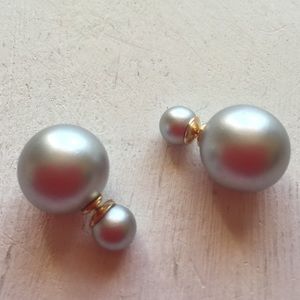 Double sided or double back earrings