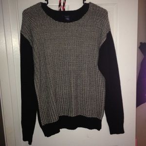 Black and white sweater