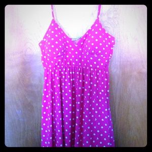 Pink & White polka-dotted summer dress