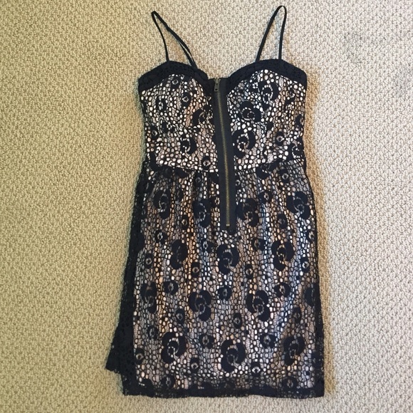 Black lace dress