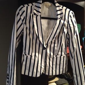 Striped blazer jacket