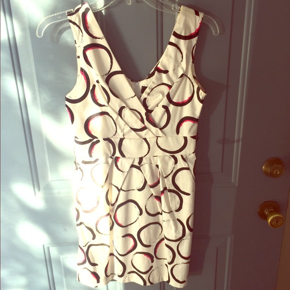 Modern print pleated dress