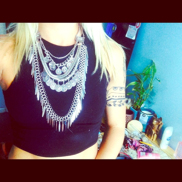 Layered boho necklace