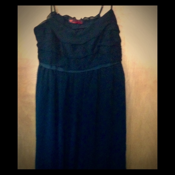 Black sheer dress with straps