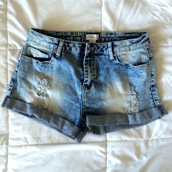 Distressed Jean Shorts