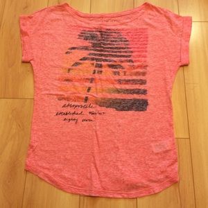 Coral sunset shirt
