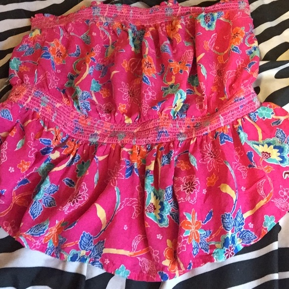 Hollister summer tube top (floral)