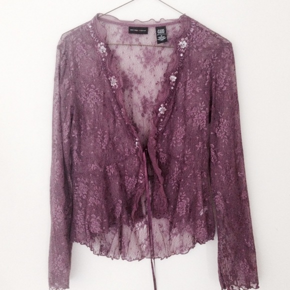 Romantic Lace Bolero Top 🌸Small/ Never worn - Picture 3 of 4