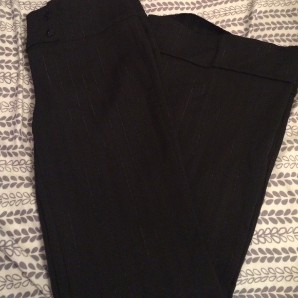 Black shimmer dress pants