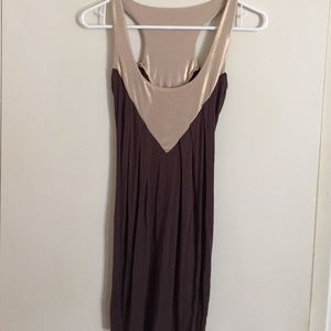 Gold and brown dress